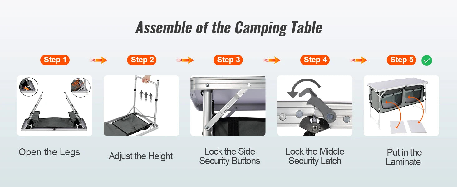 Folding Camping Table MDF Camping Table