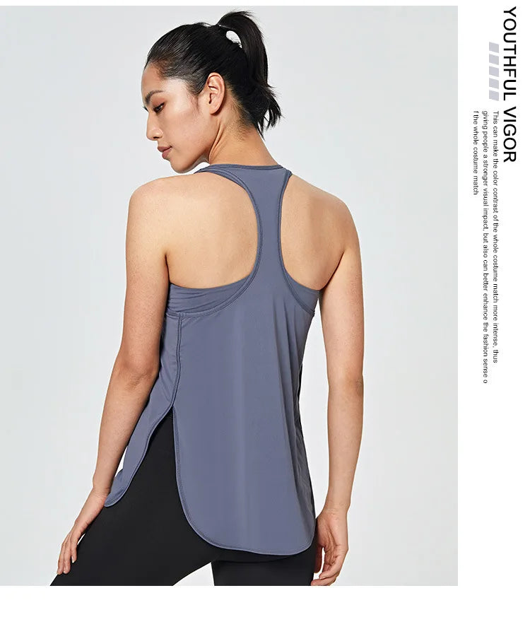 Fitness Yoga Gym Women Tank Crop Top with Bra Sleeveless Shirt Vest Running Quick Dry Sportswear One Piece Workout Clothing