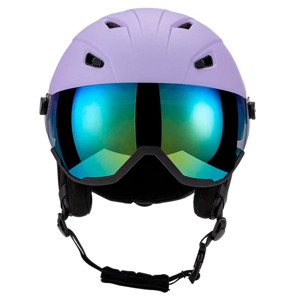 Integrated Ski Helmet Men and Women Snowboard Helmet with Removable Visor Goggles Men and Women Snowboard Wear