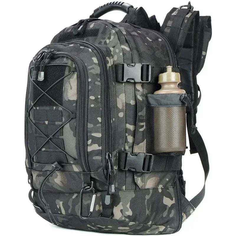 Extra Large 60L Tactical Backpack for Men Women Outdoor Water Resistant Hiking Travel Laptop Backpack