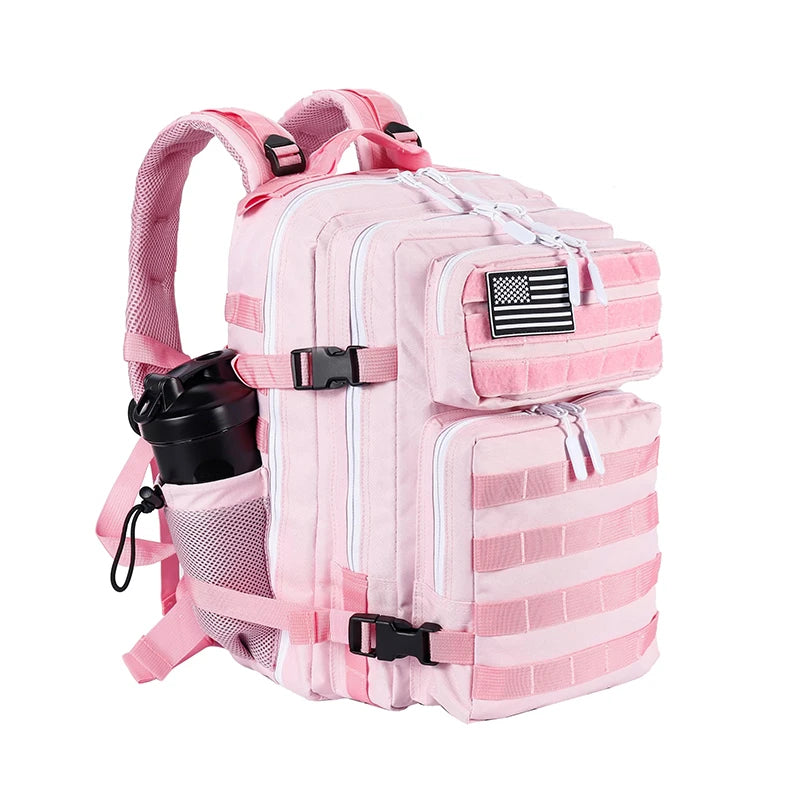 25L 35L 45L Tactical Backpack Small Athlete Gym Bag for Men Women Outdoor Travel Hiking Molle Rucksack with Bottle Holder