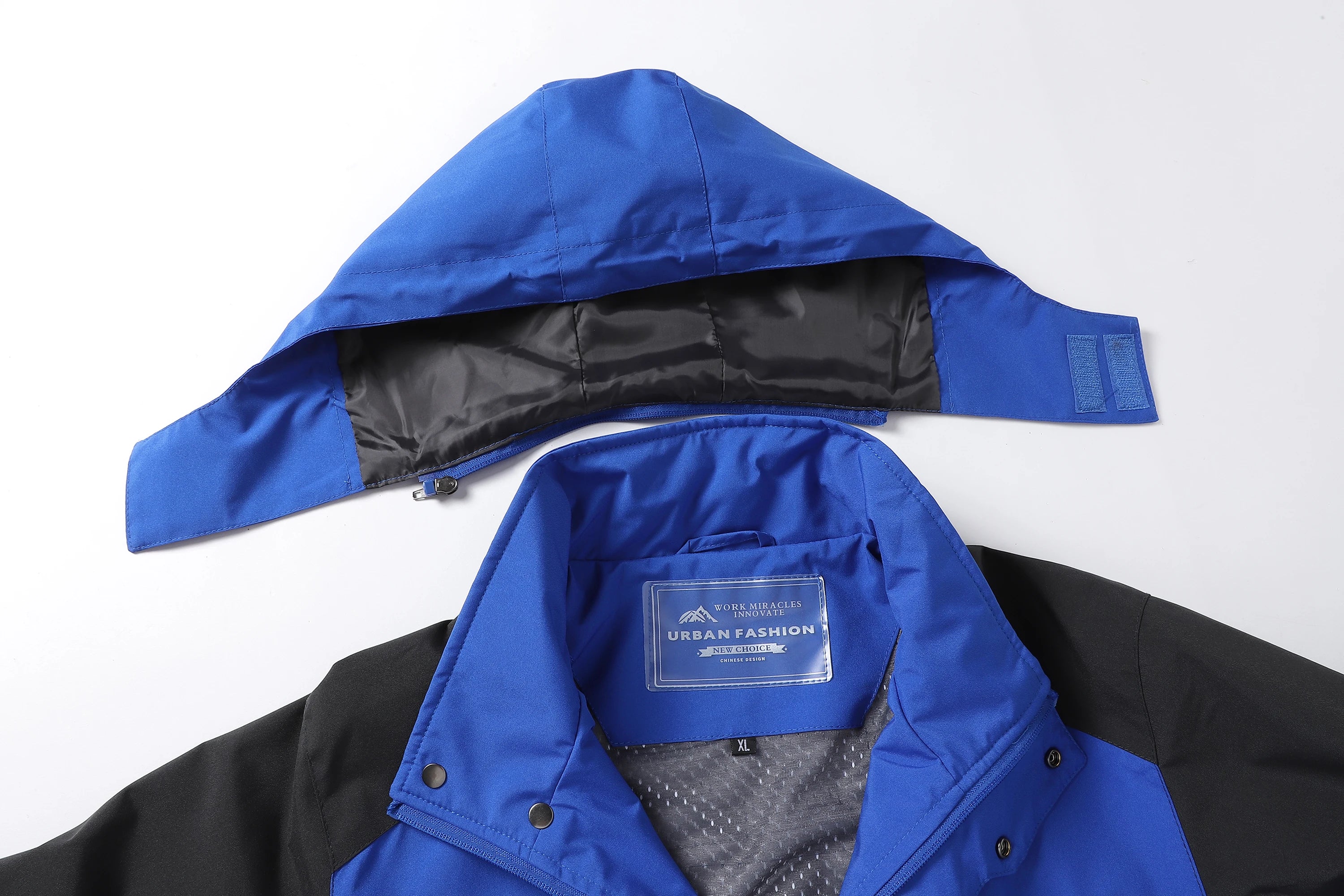 Men’s Waterproof Hiking Jacket Large Size Windproof Outdoor Windbreaker for Camping Hunting Running Trekking Fishing