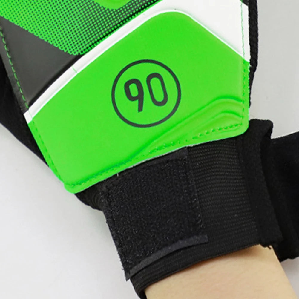 Latex PU Breathable Goalkeeper Gloves with Finger Protection for Football