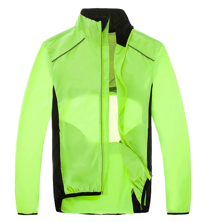 Cycling Windbreaker Jacket Outdoor Windproof Raincoat for Riding Running and Daily Training