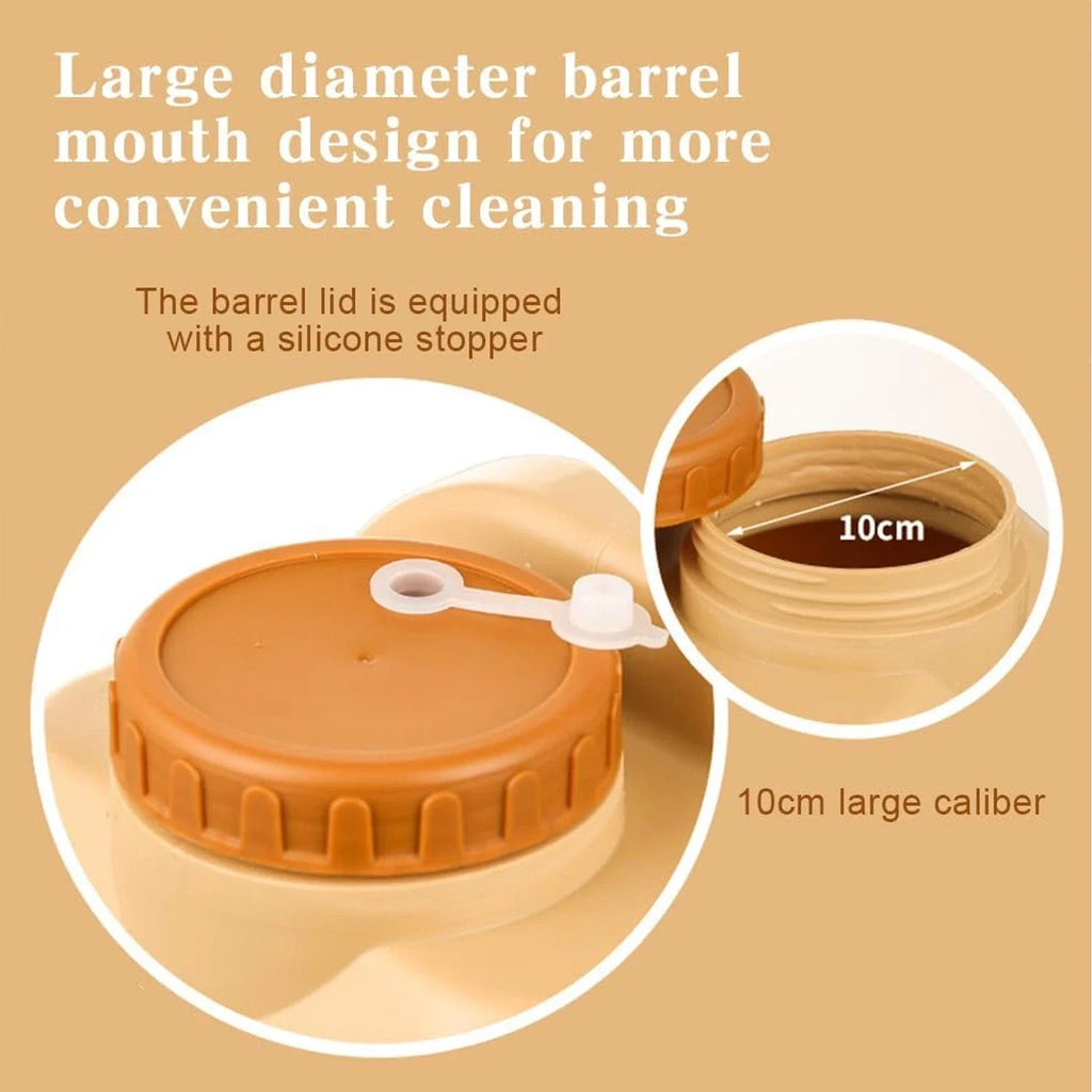 20L Emergency Water Container Large Capacity Portable Camping Water Bag with Spigot for Outdoor Hiking and Picnics