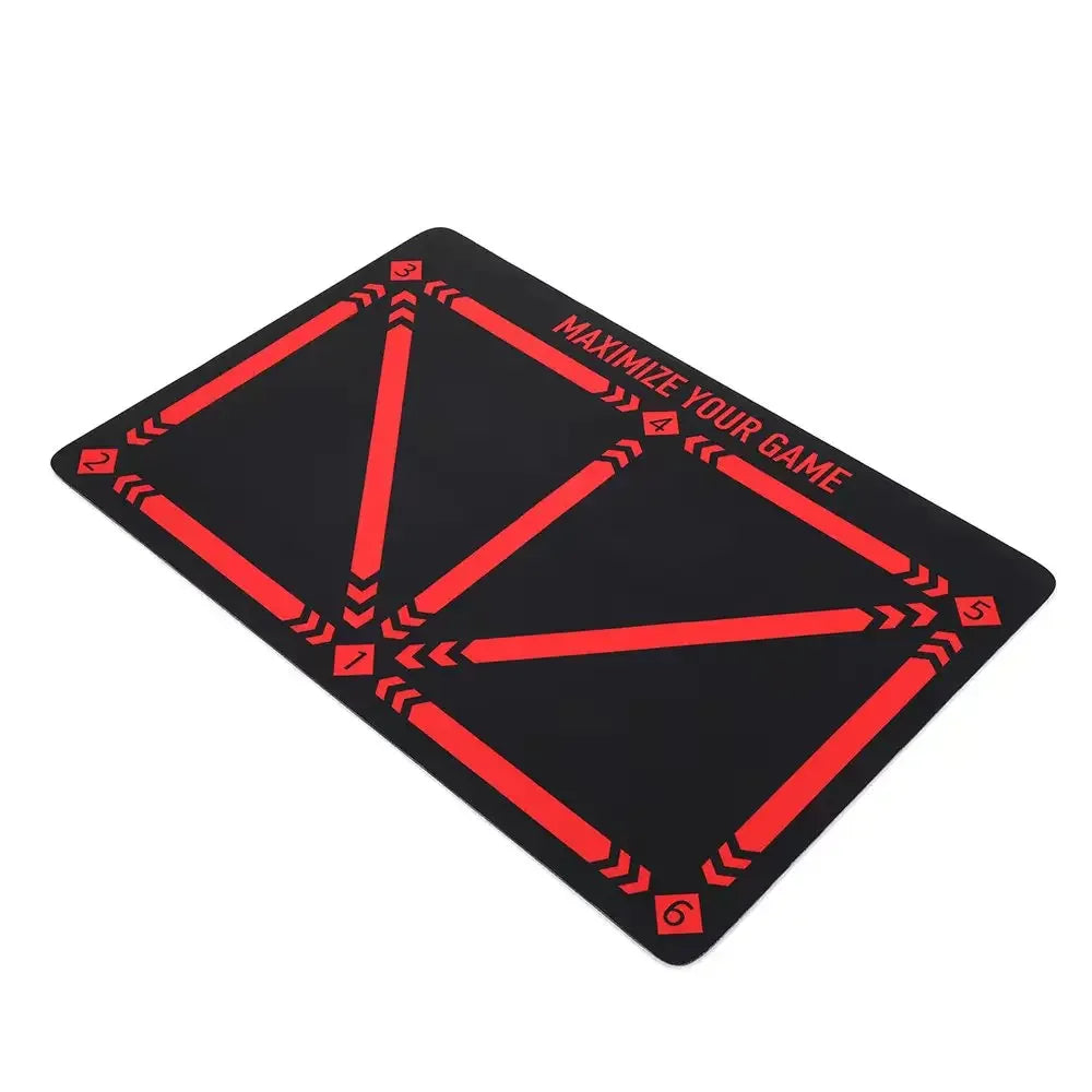 Soccer Ball Control Training Mat Stable Silent Rubber Base Digital Guidance Design Improve Ball Sense Daily Training