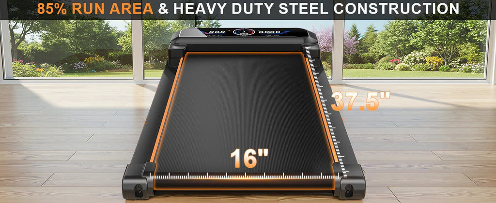 3.5HP Walking Pad Treadmill with 17 Percent Auto Incline, 12 Levels, 450 lb Capacity, RGB UI Screen, 3‑in‑1 Under‑Desk Auto‑Incline Treadmill