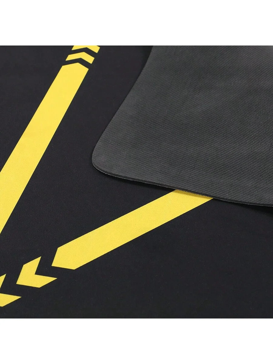 Soccer Ball Control Training Mat Stable Silent Rubber Base Digital Guidance Design Improve Ball Sense Daily Training