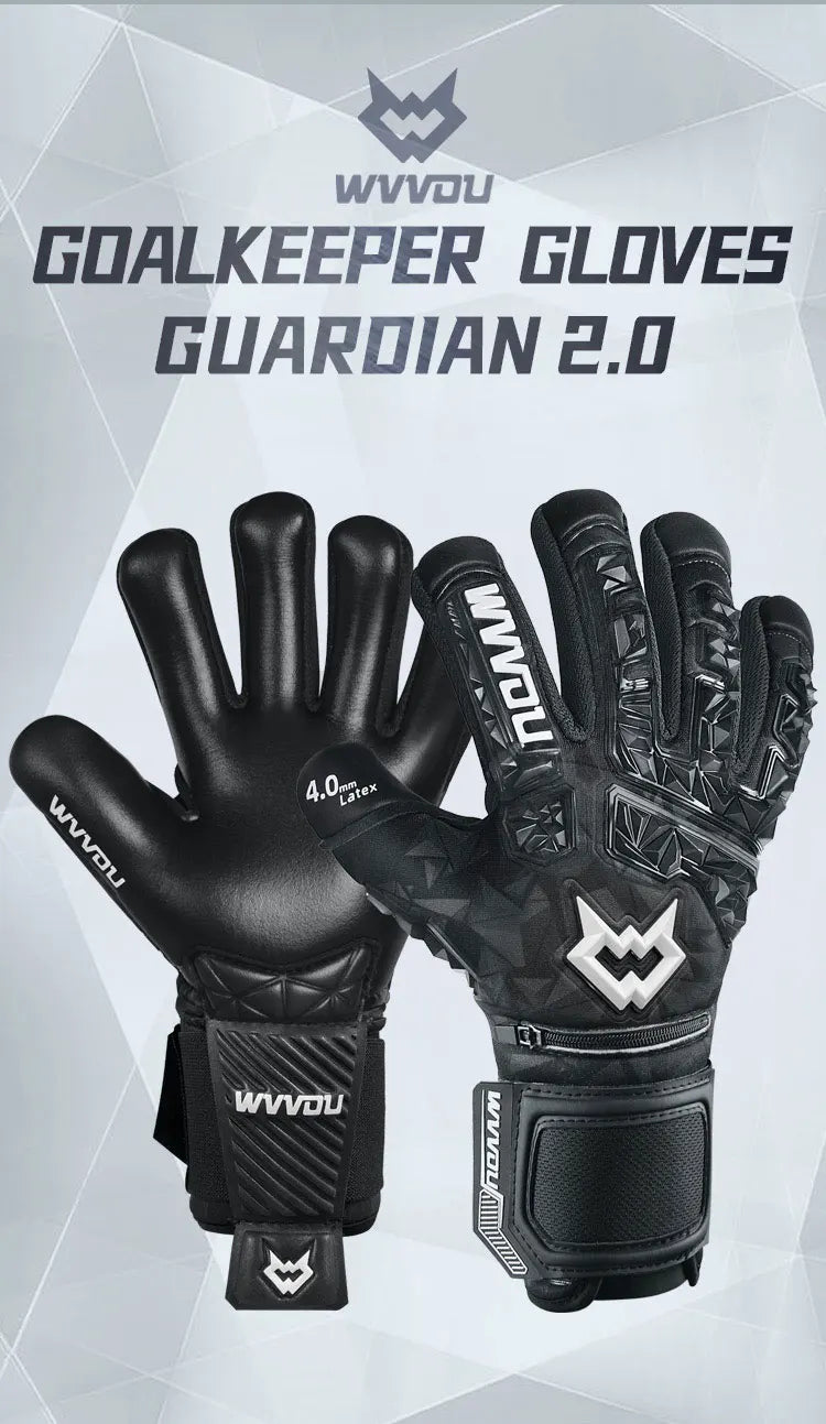 Soccer Goalie Gloves for Adults and Youth High Performance Goalkeeper Gloves with Five Detachable Finger Savers