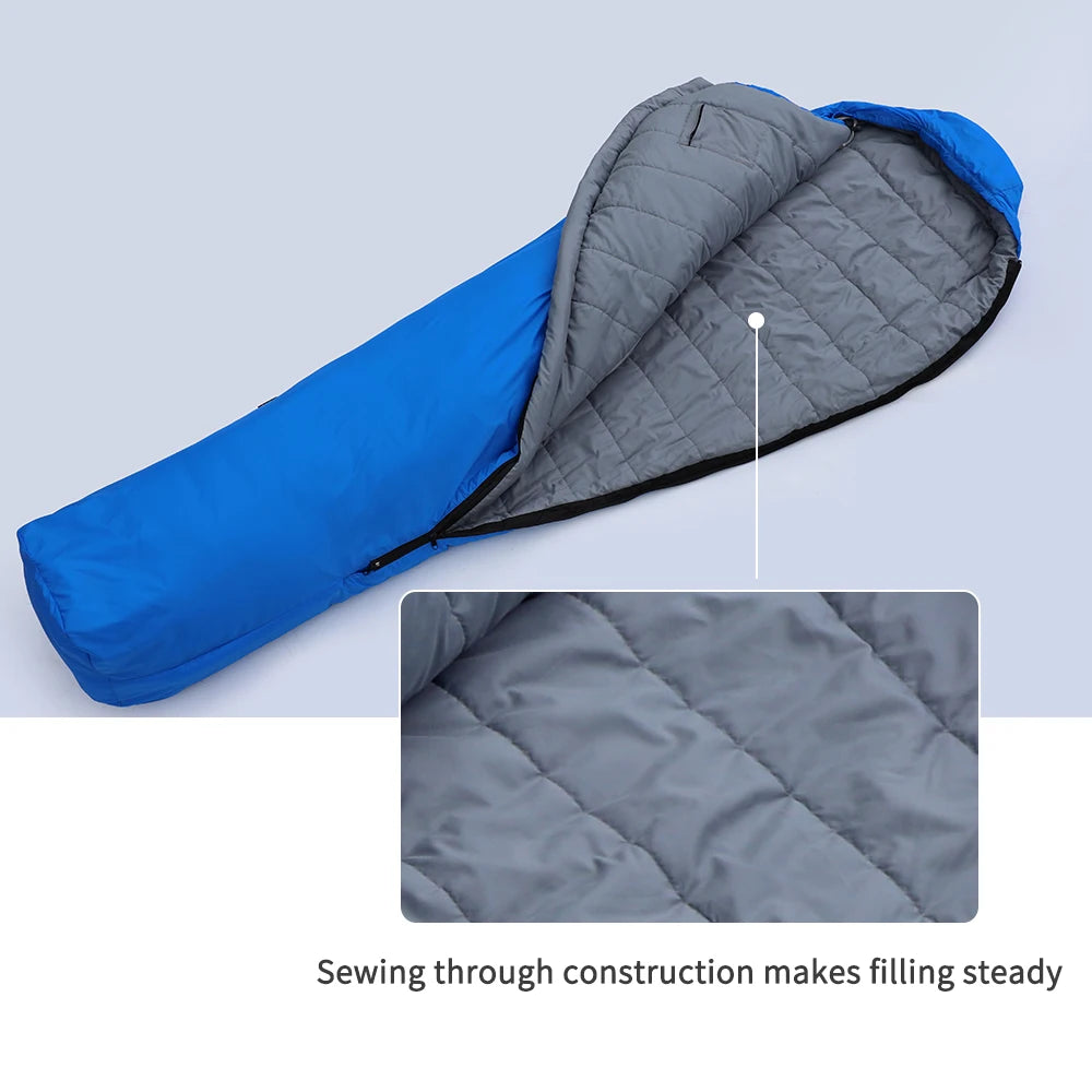 Cotton Sleeping Bag 3 Season Ultralight Synthetic Cotton Camping Sleeping Bag for Outdoor Adventures