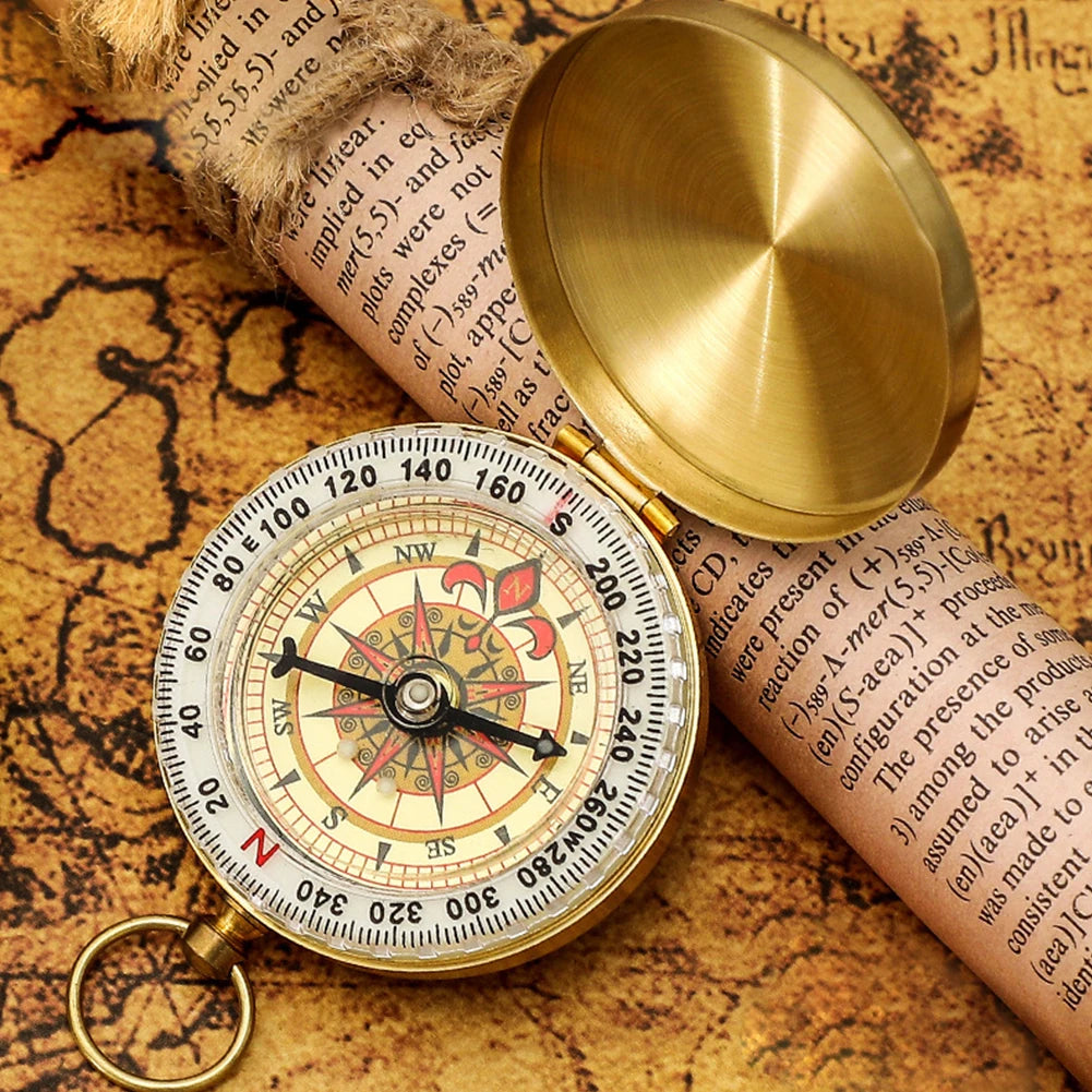 Luminous Retro Flip Compass