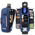 100L Rolling Baseball Catchers Gear Bag Large Softball Equipment Duffle with Wheels Locker Style Organizer with 5 Fence Hooks