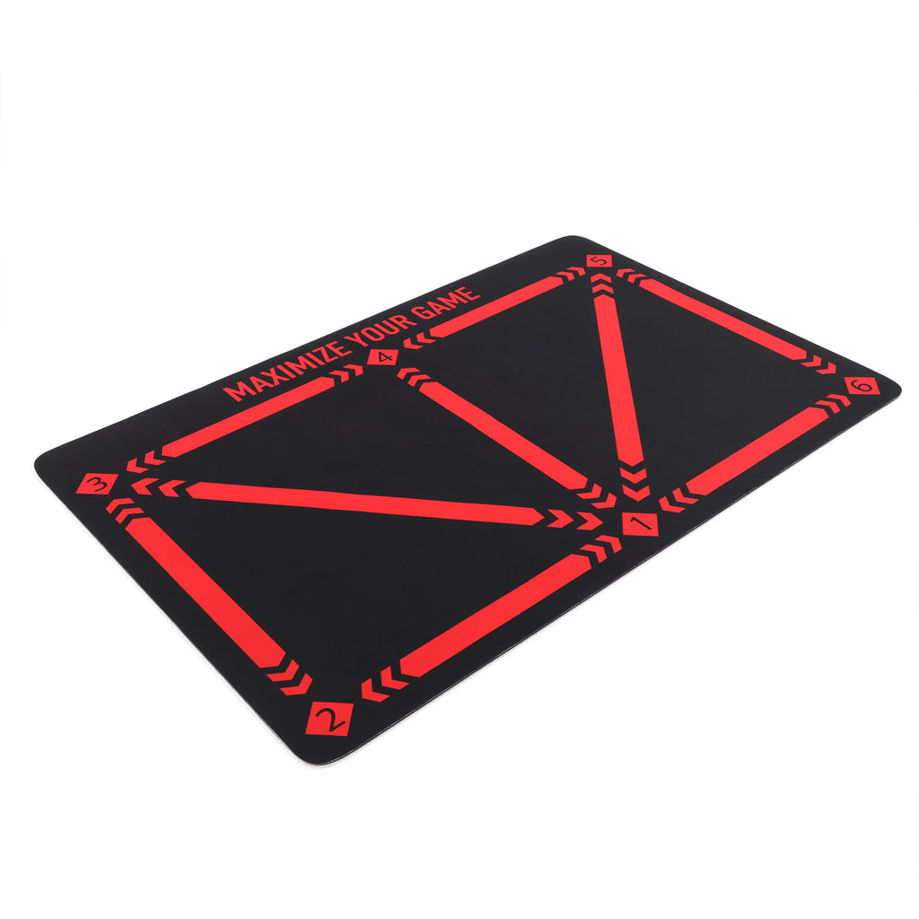 Soccer Ball Control Training Mat Stable Silent Rubber Base Digital Guidance Design Improve Ball Sense Daily Training
