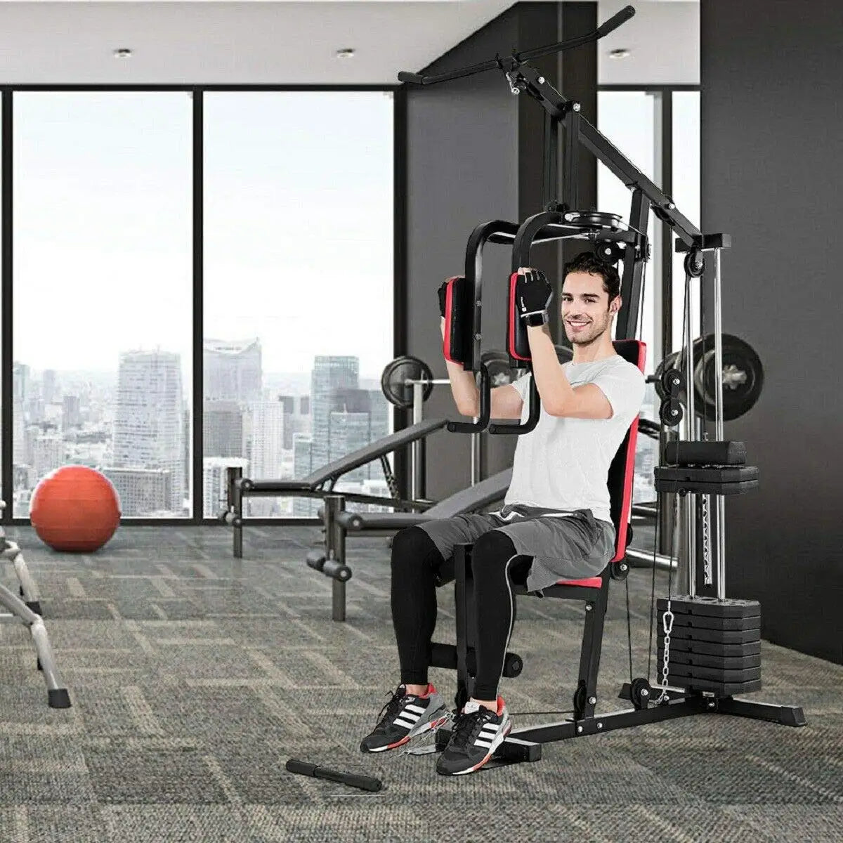 Multifunction Home Gym System Weight Training Exercise Workout Equipment Fitness Strength Machine for Total Body Customized