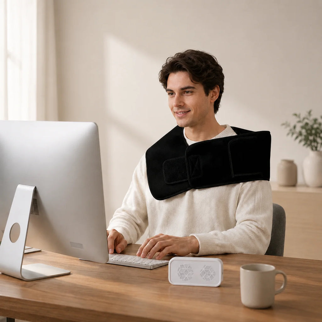 3‑in‑1 Red + Near‑Infrared Light Therapy Belt 105 LED Beads 660nm/850nm Adjustable Modes Full‑Body Relief Wrap with Timer and Dual Charging