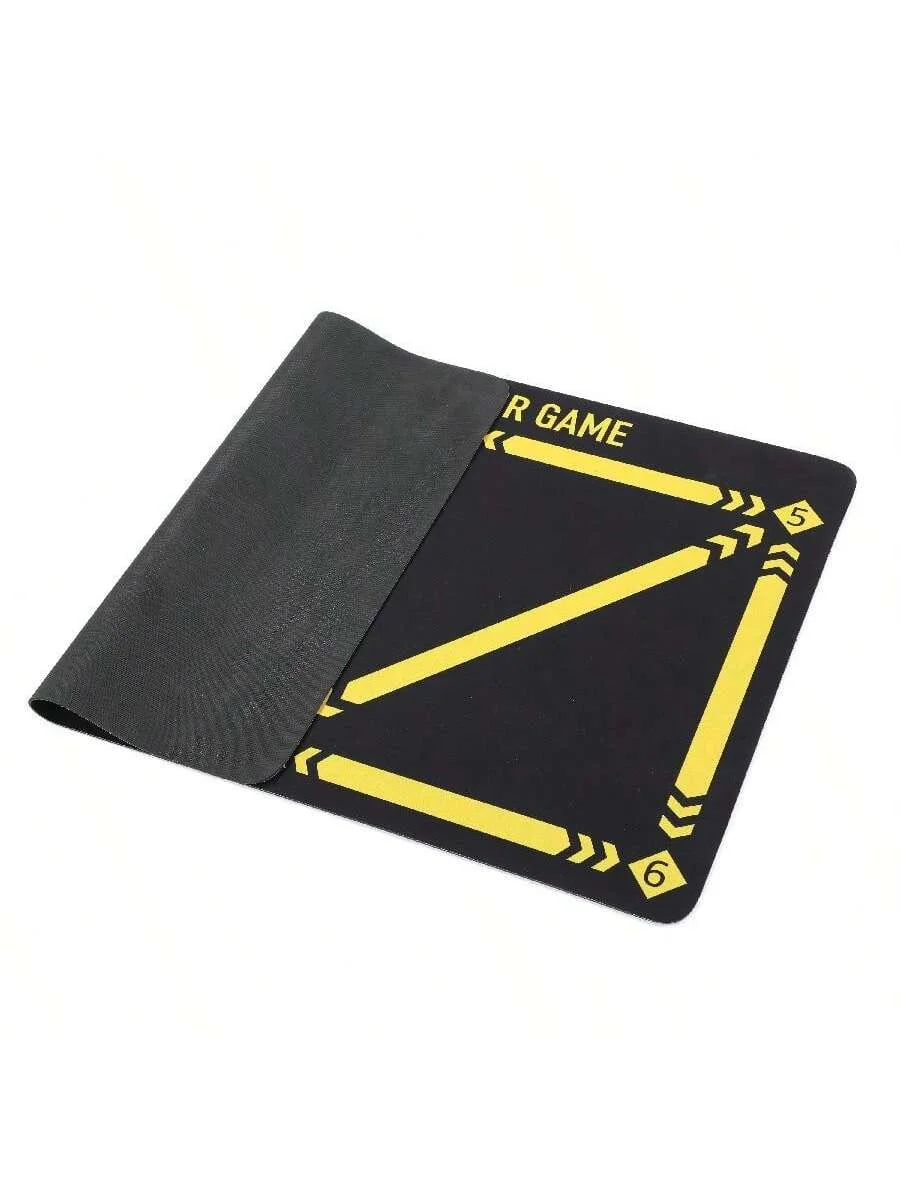 Soccer Ball Control Training Mat Stable Silent Rubber Base Digital Guidance Design Improve Ball Sense Daily Training