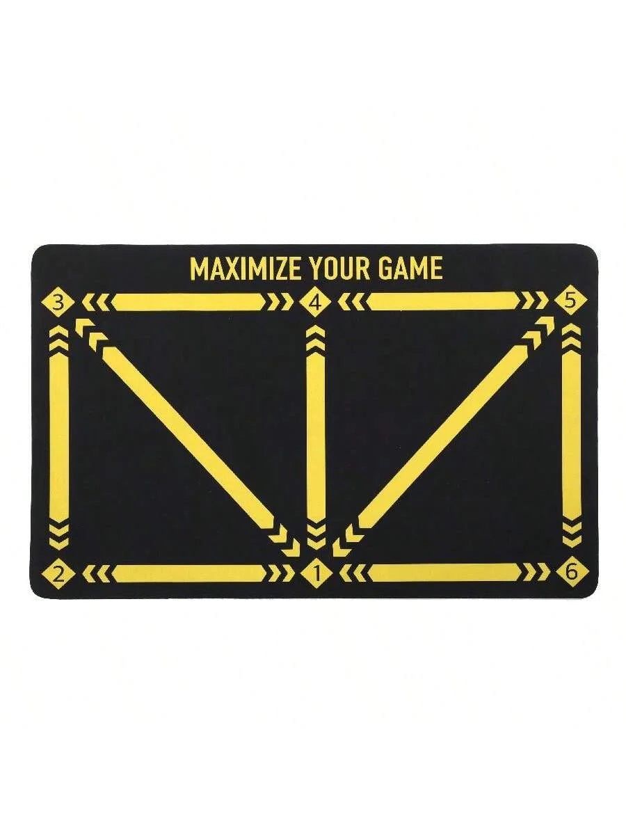Soccer Ball Control Training Mat Stable Silent Rubber Base Digital Guidance Design Improve Ball Sense Daily Training