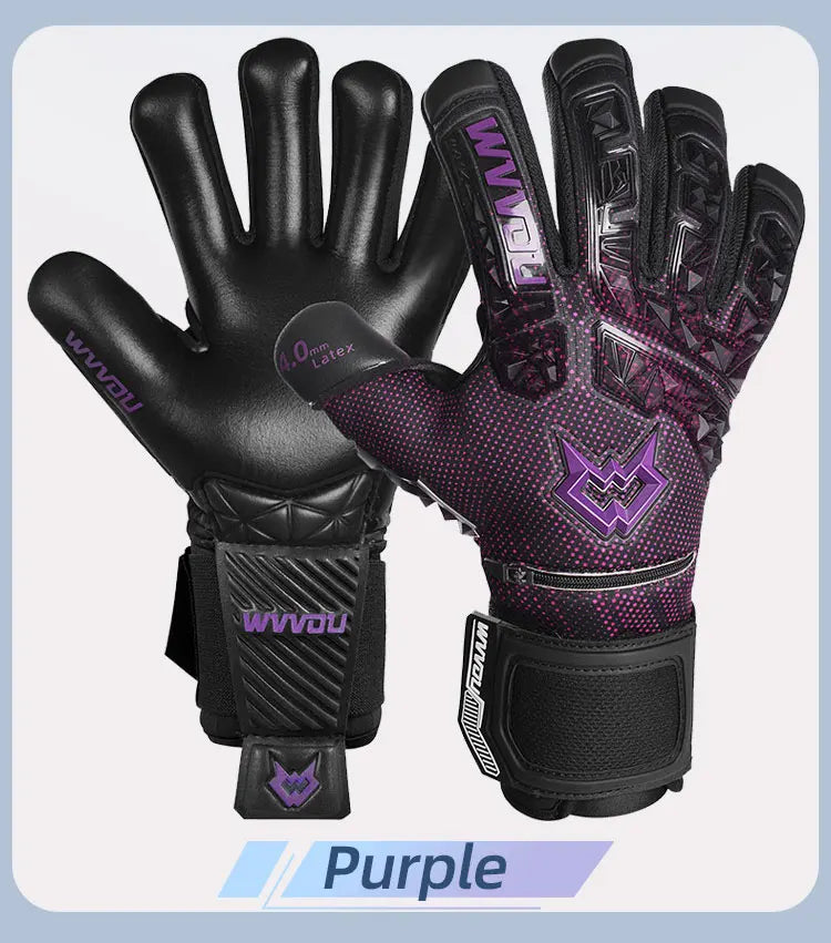 Soccer Goalie Gloves for Adults and Youth High Performance Goalkeeper Gloves with Five Detachable Finger Savers