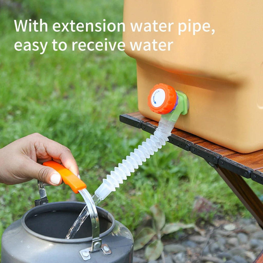 20L Emergency Water Container Large Capacity Portable Camping Water Bag with Spigot for Outdoor Hiking and Picnics