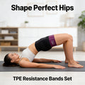 TPE Resistance Bands Set – 5‑Level Non‑Slip Booty Bands for Hip, Leg & Glute Workouts, Yoga & Fitness Training
