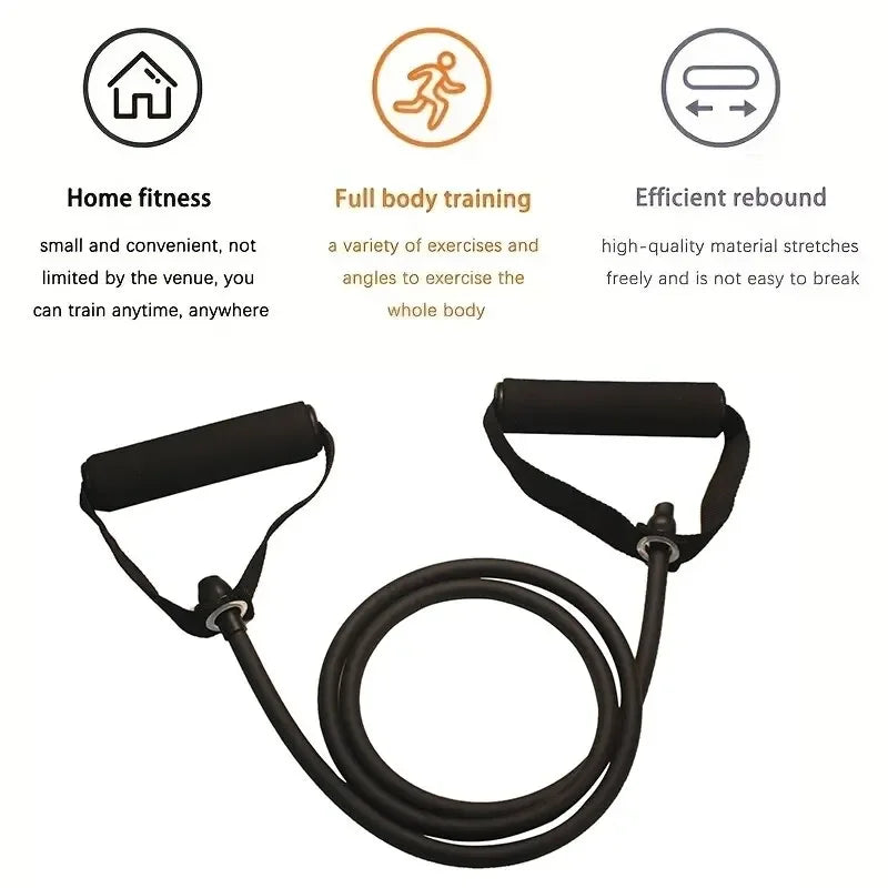 Resistance Band with Handles for Home Gym Exercise Strength Training Bands for Men and Women Portable Fitness Workout Equipment
