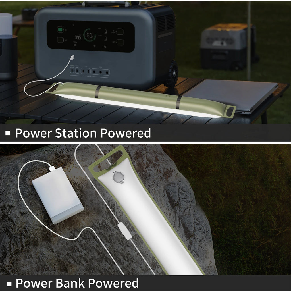 Solar Camping Lantern 2000mAh Folding Portable Camping Light Waterproof 3‑Mode Warm Light USB‑Type C for Hiking Camping Fishing