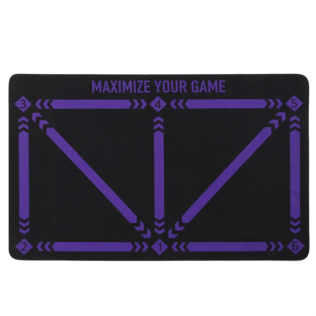 Soccer Ball Control Training Mat Stable Silent Rubber Base Digital Guidance Design Improve Ball Sense Daily Training