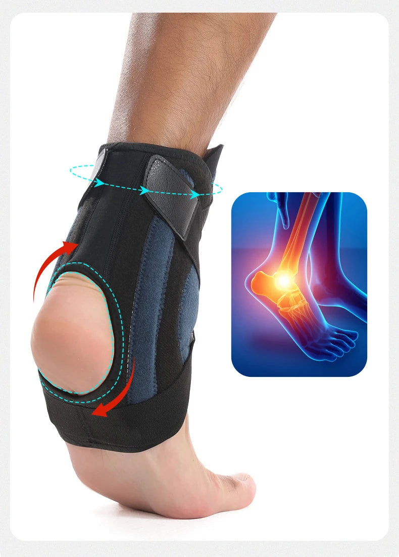 Ankle Brace for Sprained Ankle Support with Side Stabilizers