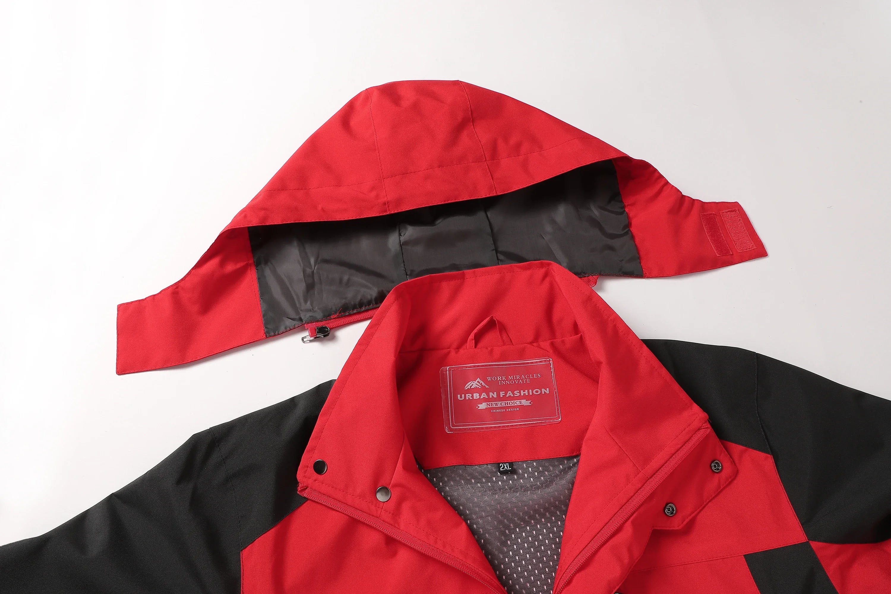 Men’s Waterproof Hiking Jacket Large Size Windproof Outdoor Windbreaker for Camping Hunting Running Trekking Fishing