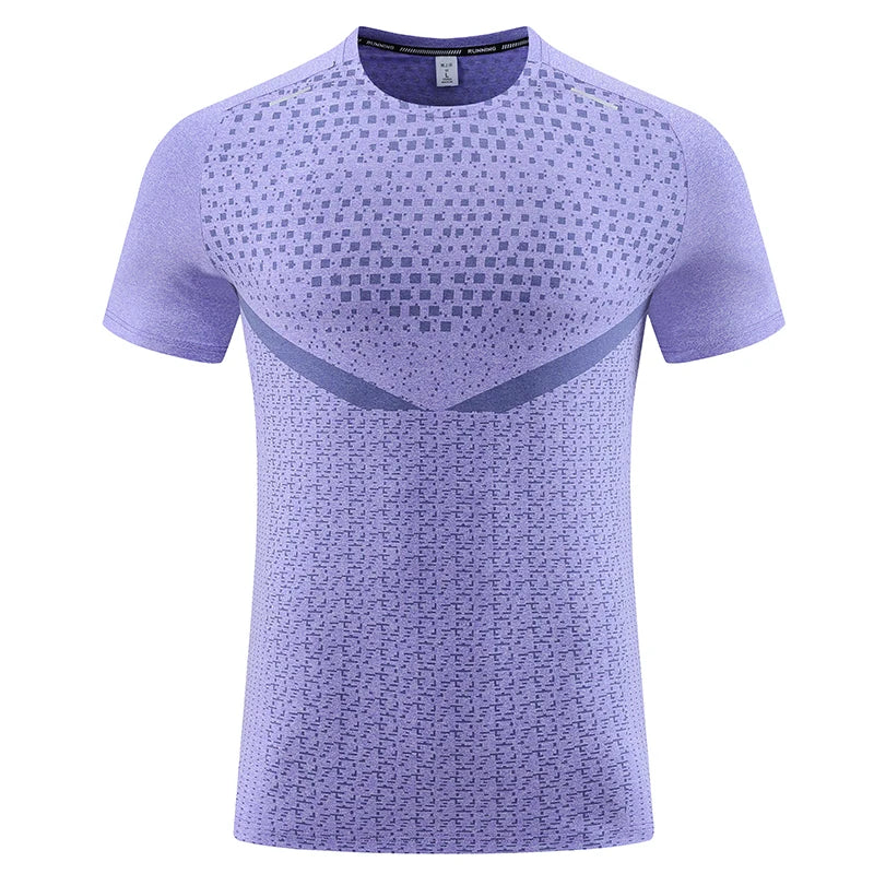 3D Print Gym Shirt Running Casual Outdoor Jogging Breathable Quick Dry Nylon Short Sleeve Training Tee