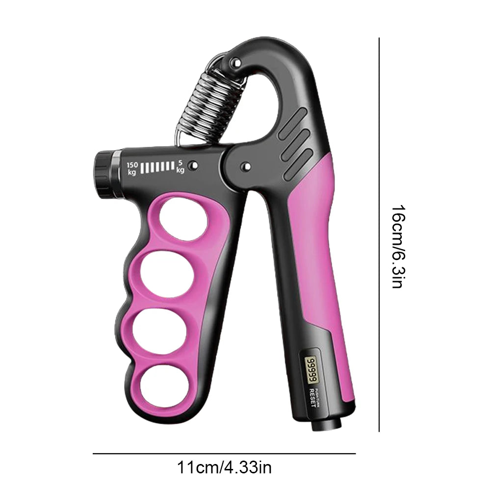 Hand Grip Strengthener 5 to 100Kg Adjustable Resistance Wrist Expander Anti Slip Ergonomic Hand Strength Exerciser with Counter
