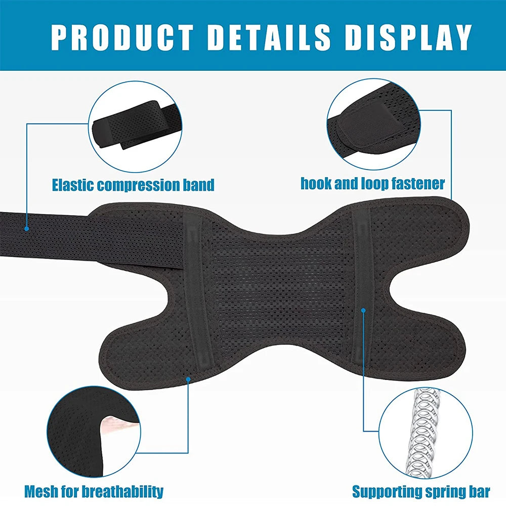 Adjustable Knee Brace with Side Stabilizers