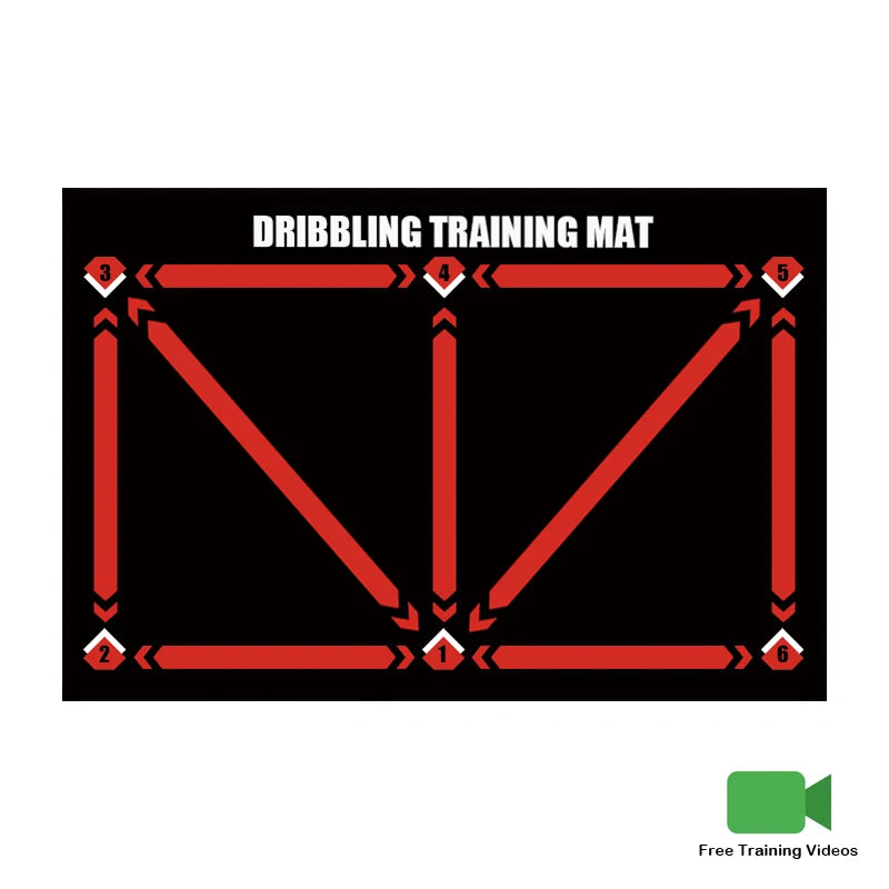 Durable Non Slip Football Training Mat Foldable Carpet Dribbling Training Mat Children’s Indoor Football Equipment