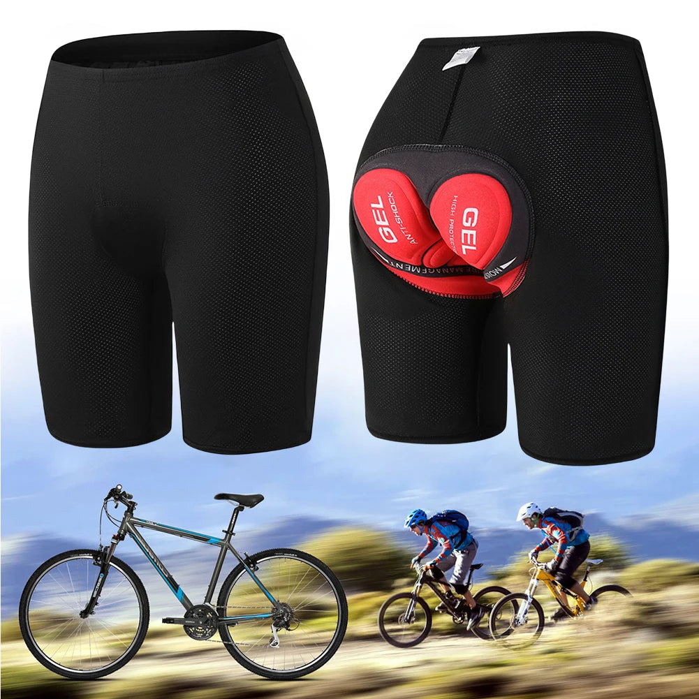 Mens Cycling Shorts with Breathable 3D Padding Lightweight Anti Slip Bike Underwear for Road and MTB Riding