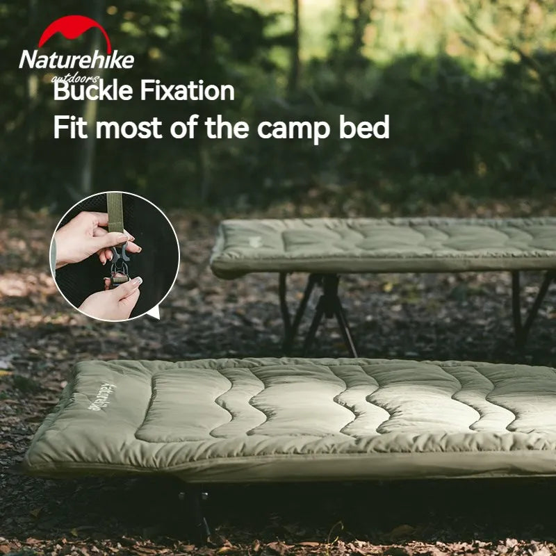 Sleeping Pad with Cotton Skin‑Velvet Surface, Outdoor Camping Bed, Portable Relax Design, Ultralight Camping Cot Mattress, Easy to Install