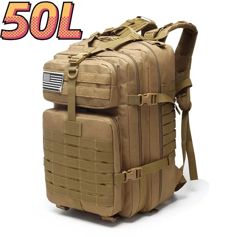 30L/50L 1000D Nylon Waterproof Trekking Fishing Hunting Backpack Outdoor Rucksack Tactical Sports Camping Hiking