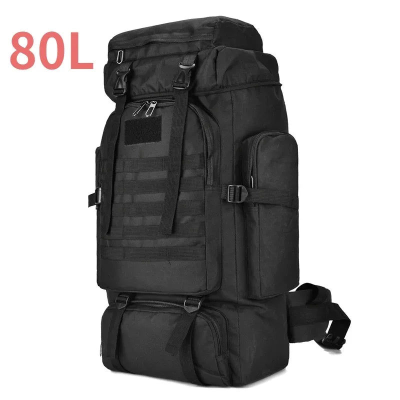 Large 80L 100L Mountaineering Backpack for Hiking Camping Travel and Tactical Outdoor Use
