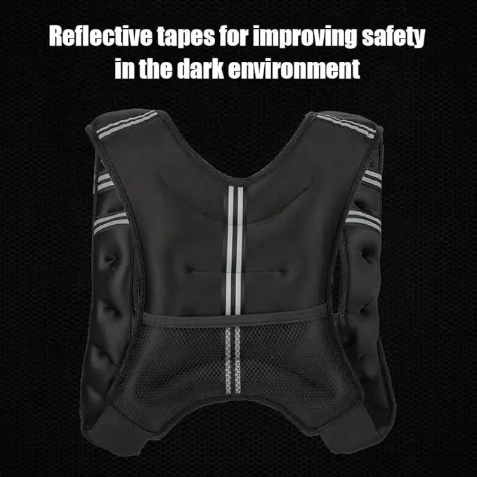 Weighted Training Vest, 12 -30 Lbs Weights Included