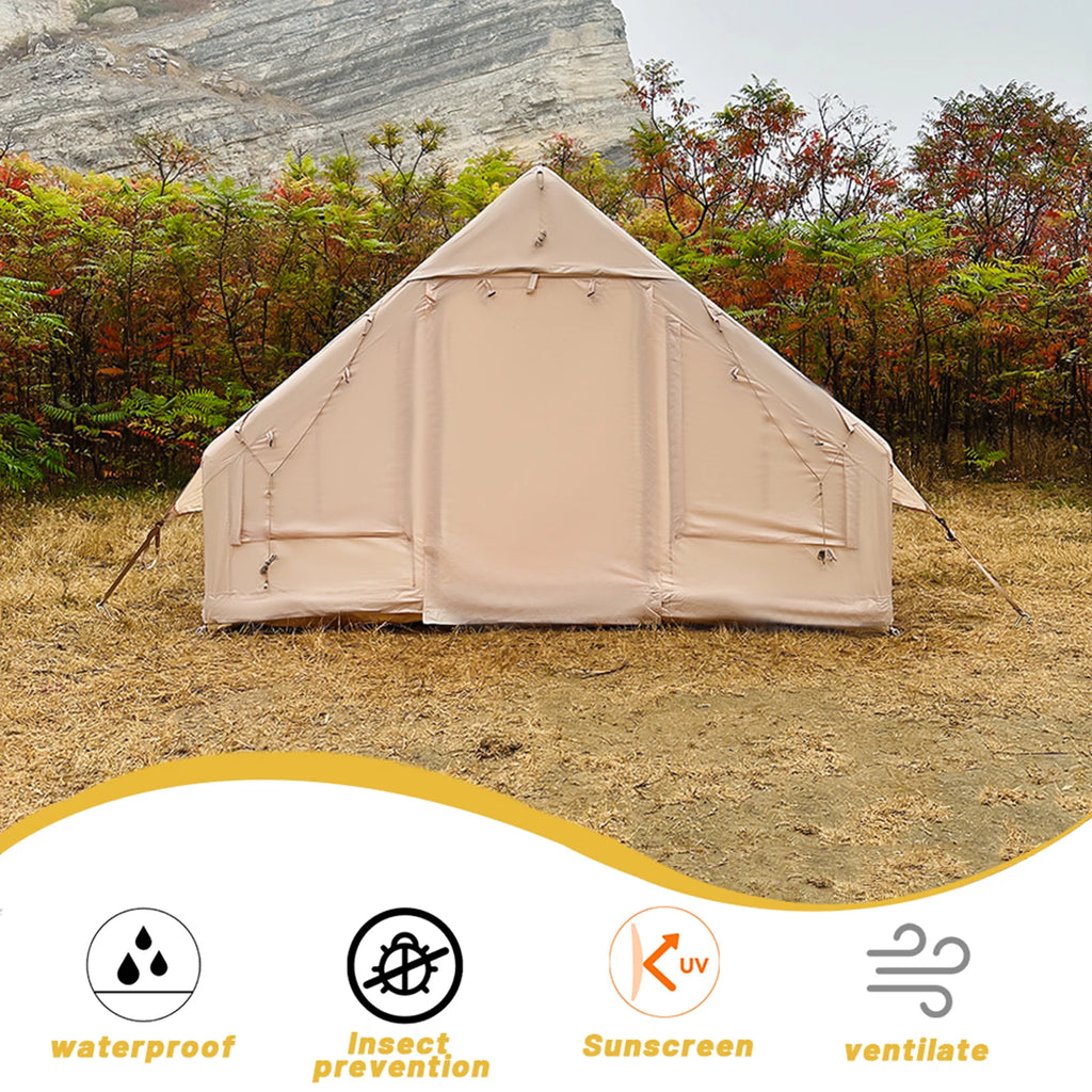 Inflatable Camping Tent Easy Setup Waterproof Windproof Self Supporting Portable Blow Up Tent for Hiking and Outdoor Adventures