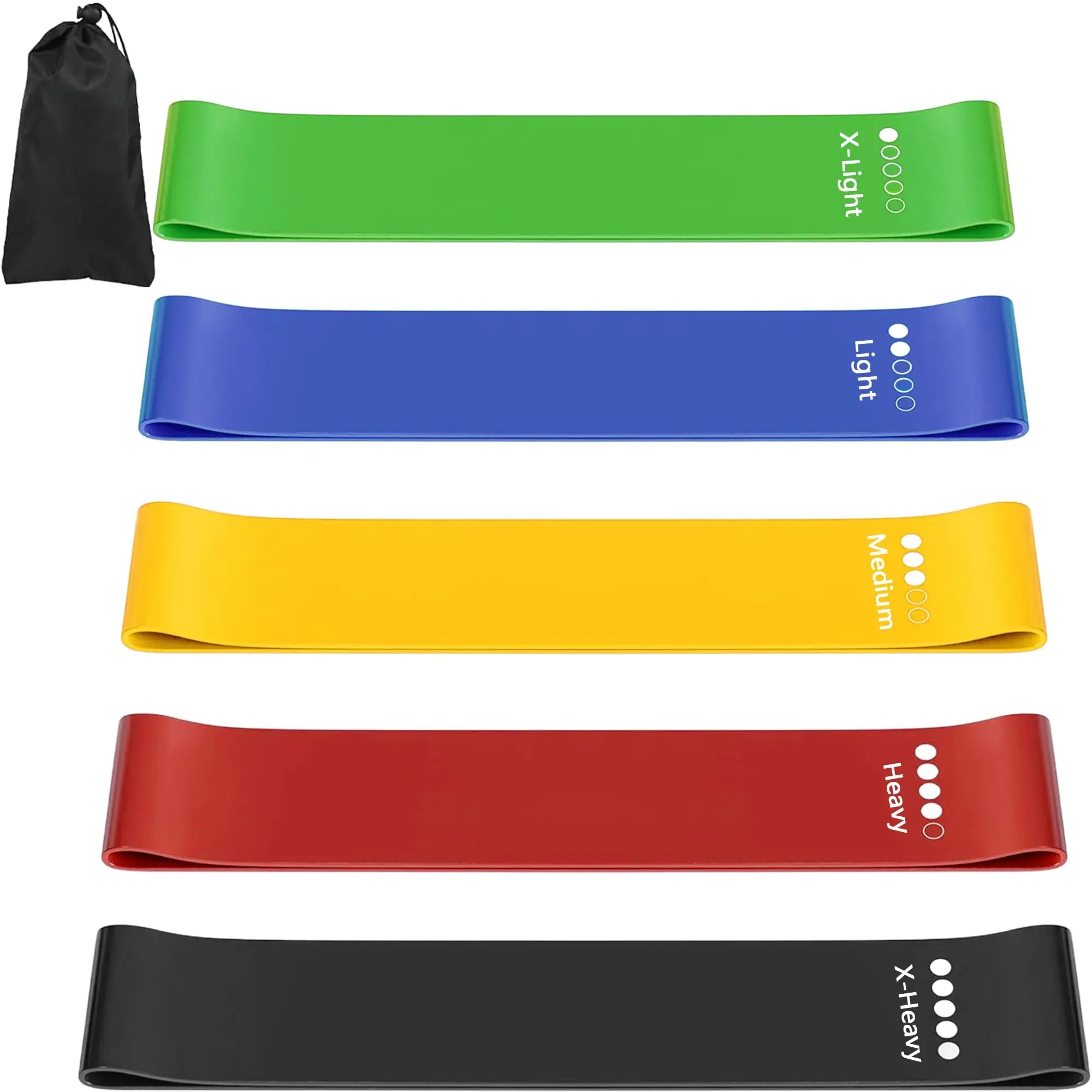 Silicone Resistance Bands -  5 Gradient Levels