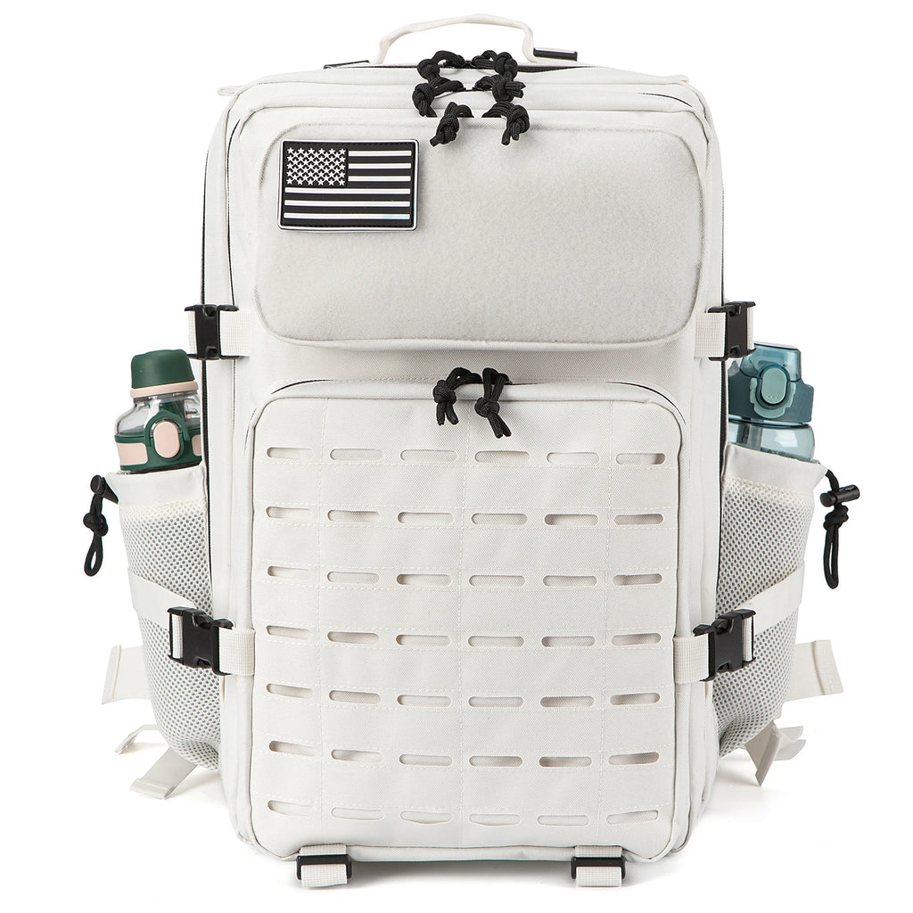 45L Tactical Backpack Survival Bag Hunting MOLLE Backpack Gym Men EDC Outdoor Hiking Rucksack with Bottle Holder