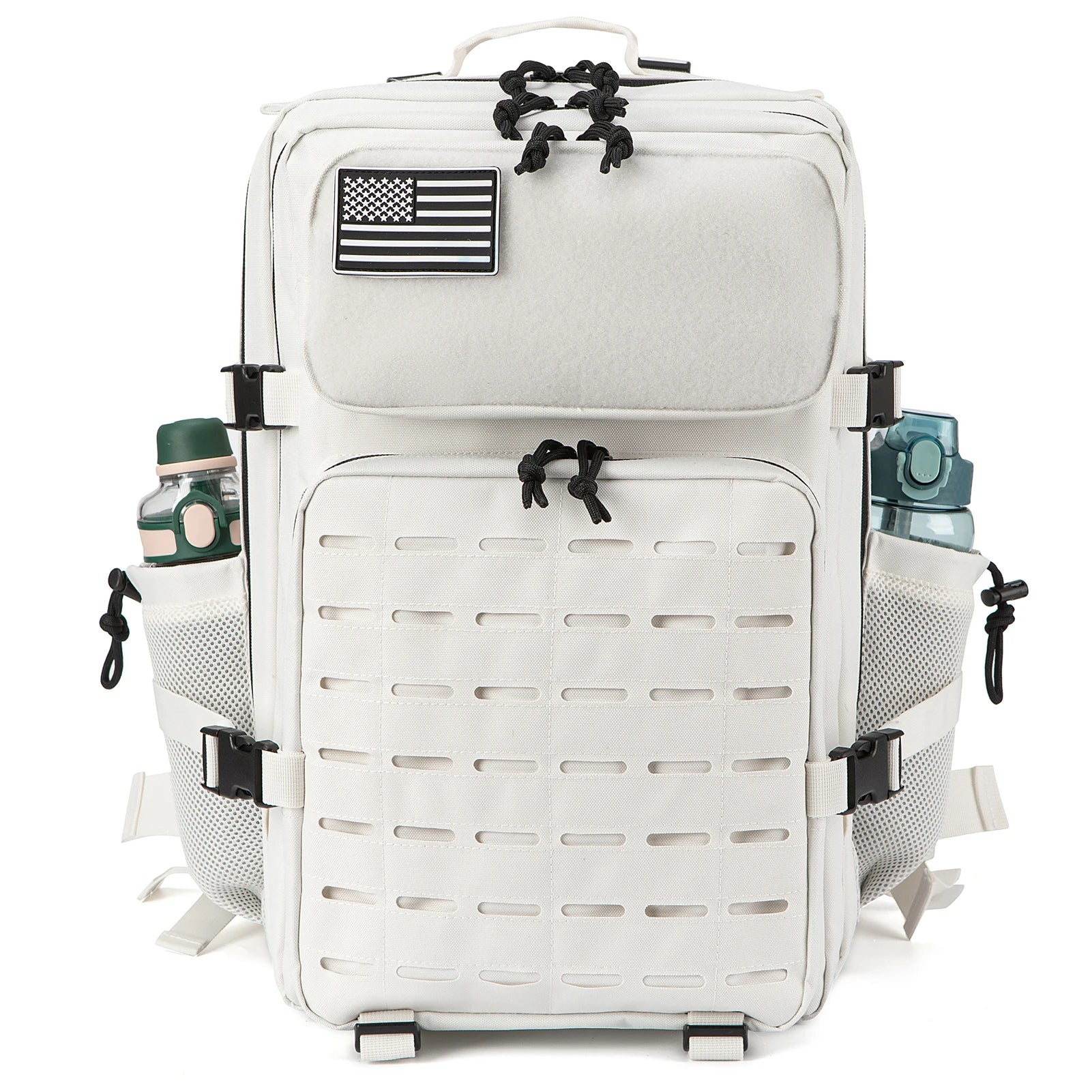 45L Tactical Backpack Survival Bag Hunting MOLLE Backpack Gym Men EDC Outdoor Hiking Rucksack with Bottle Holder