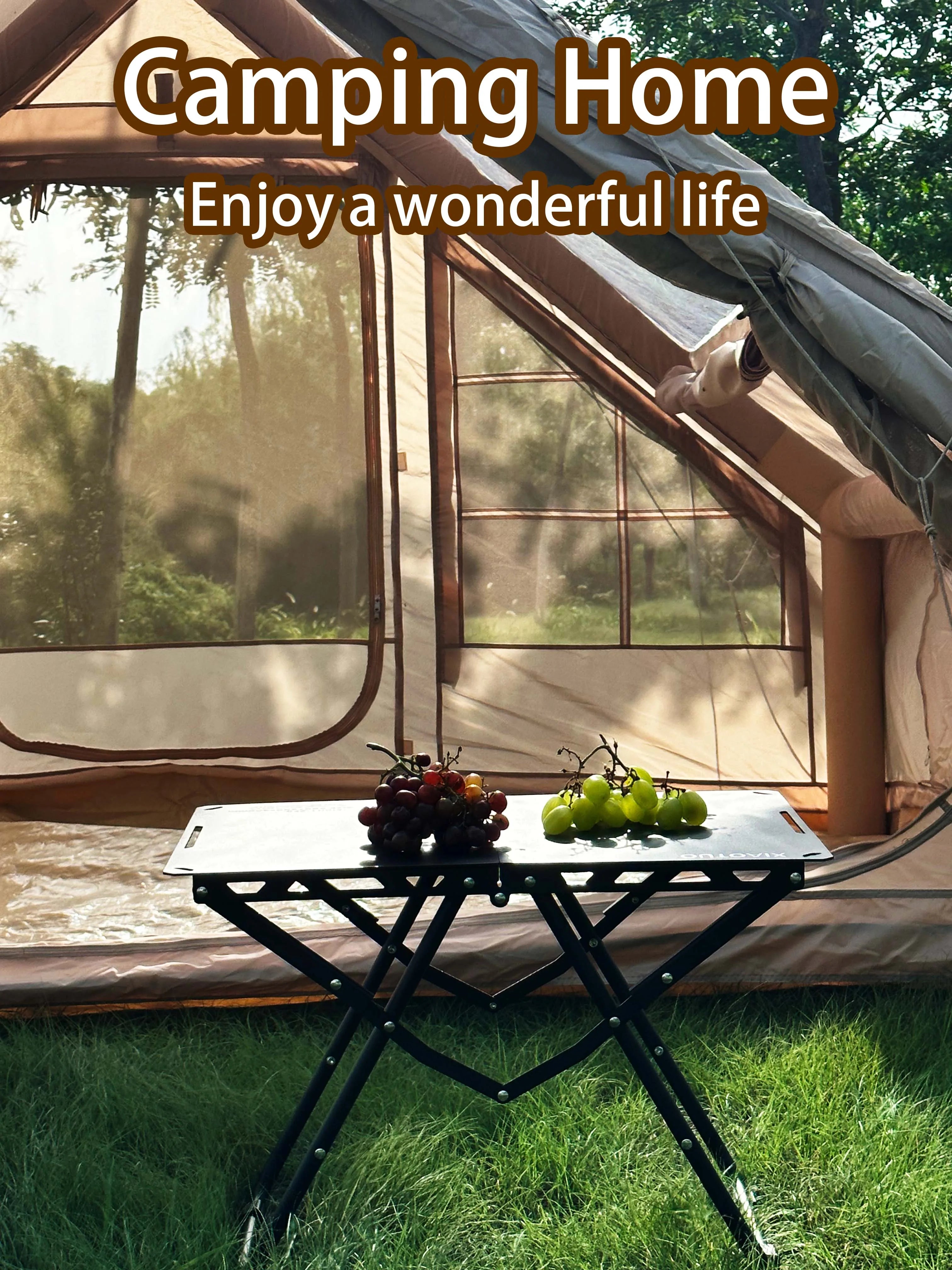 Inflatable Camping Tent Easy Setup Waterproof Windproof Self Supporting Portable Blow Up Tent for Hiking and Outdoor Adventures
