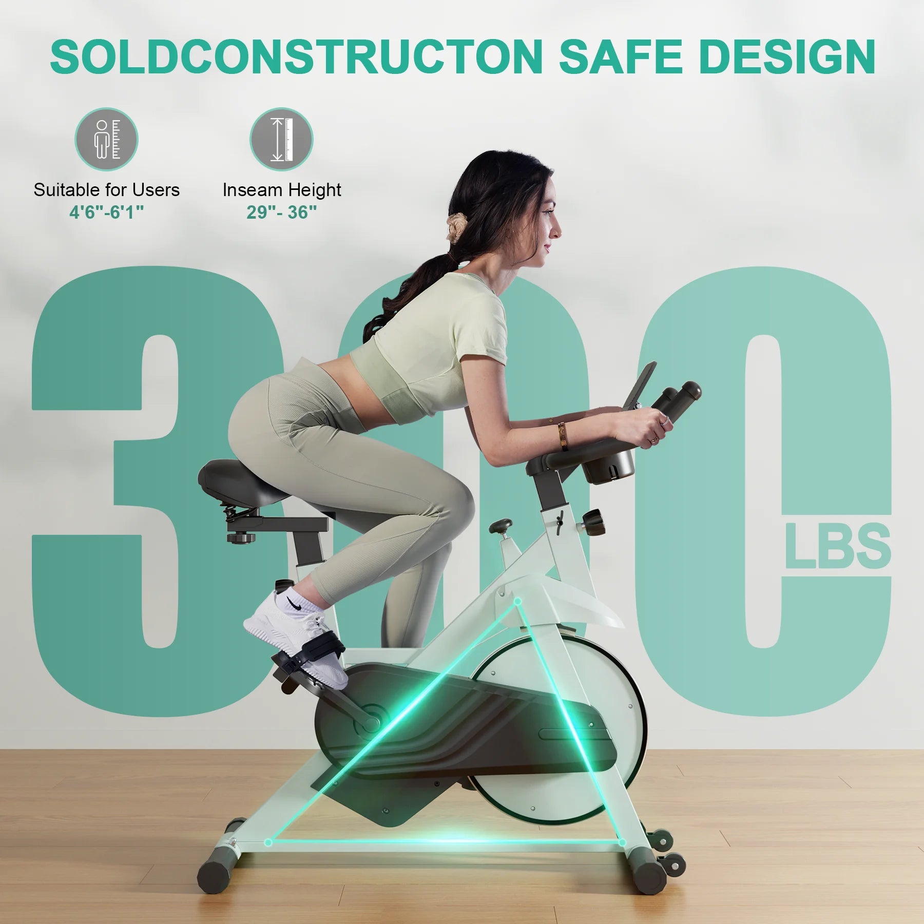 Low Noise Workout Cycling Bike for Home