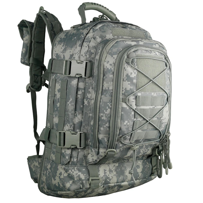 65L Outdoor Tactical Backpack Men’s Hiking Bag Large Capacity Military Army Travel Camping Rucksack