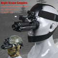 HD 1080P Night Vision Goggles Head Mounted or Helmet Mounted 940nm IR 5X Zoom Night Vision Monocular for Hunting and Camping