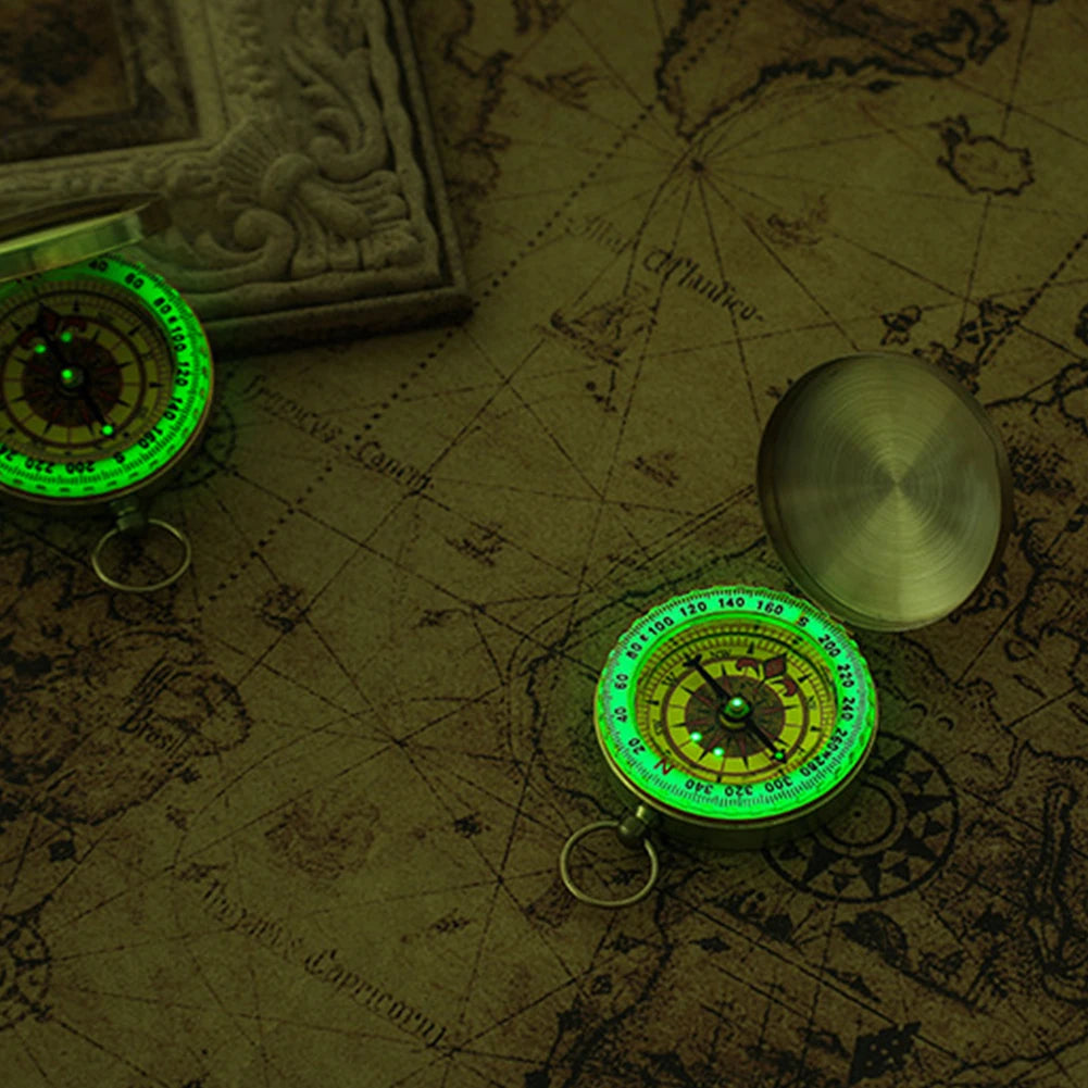 Luminous Retro Flip Compass
