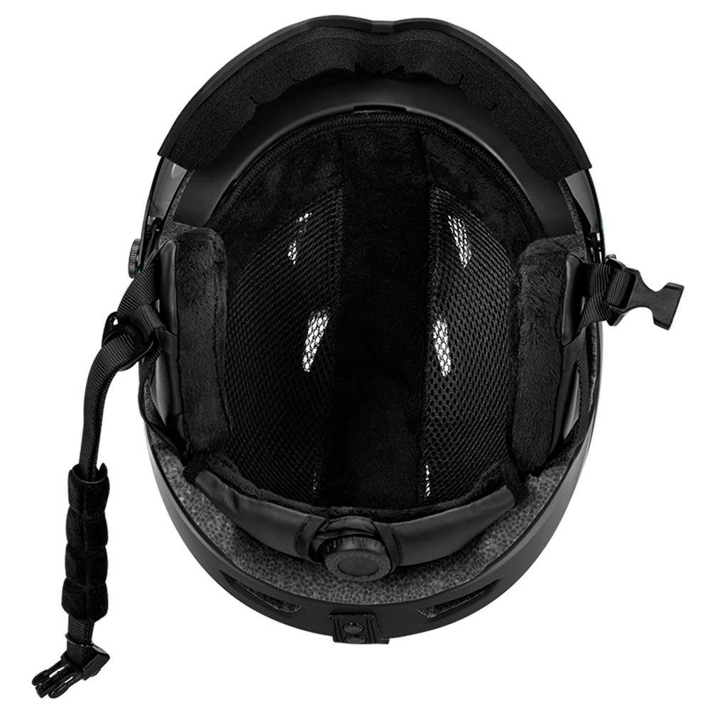 Integrated Ski Helmet Men and Women Snowboard Helmet with Removable Visor Goggles Men and Women Snowboard Wear