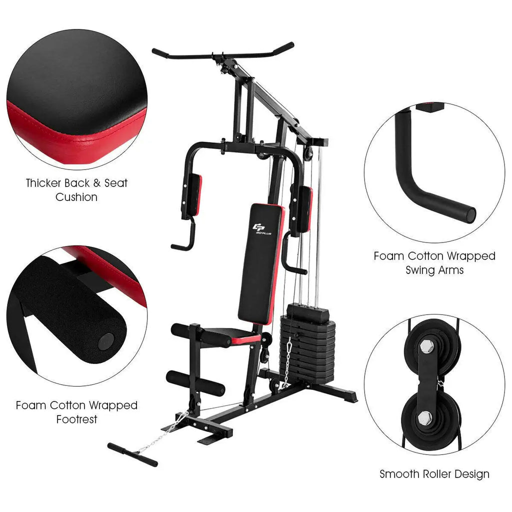 Multifunction Home Gym System Weight Training Exercise Workout Equipment Fitness Strength Machine for Total Body Customized