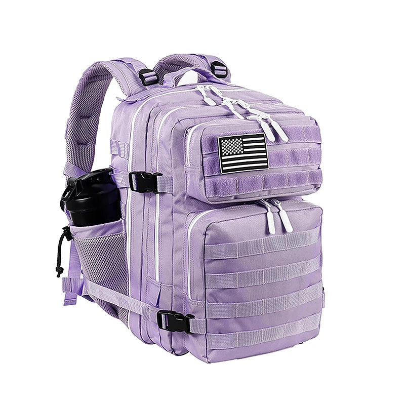 25L 35L 45L Tactical Backpack Small Athlete Gym Bag for Men Women Outdoor Travel Hiking Molle Rucksack with Bottle Holder